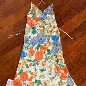 ASOS Midi Satin Backless Dress